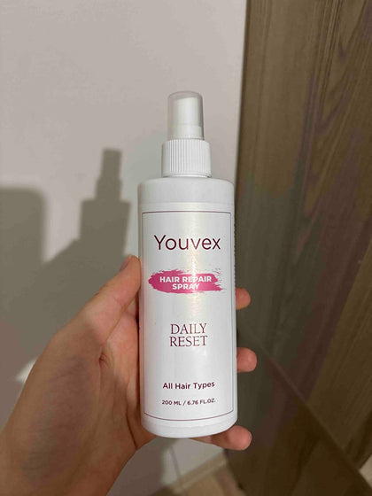 Youvex Daily Reset Grape Exosome İçeren Saç Bakım Spreyi — müşteri fotoğrafı